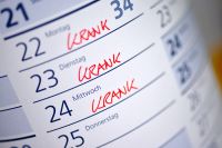Foto: Kalender mit Krankentagen