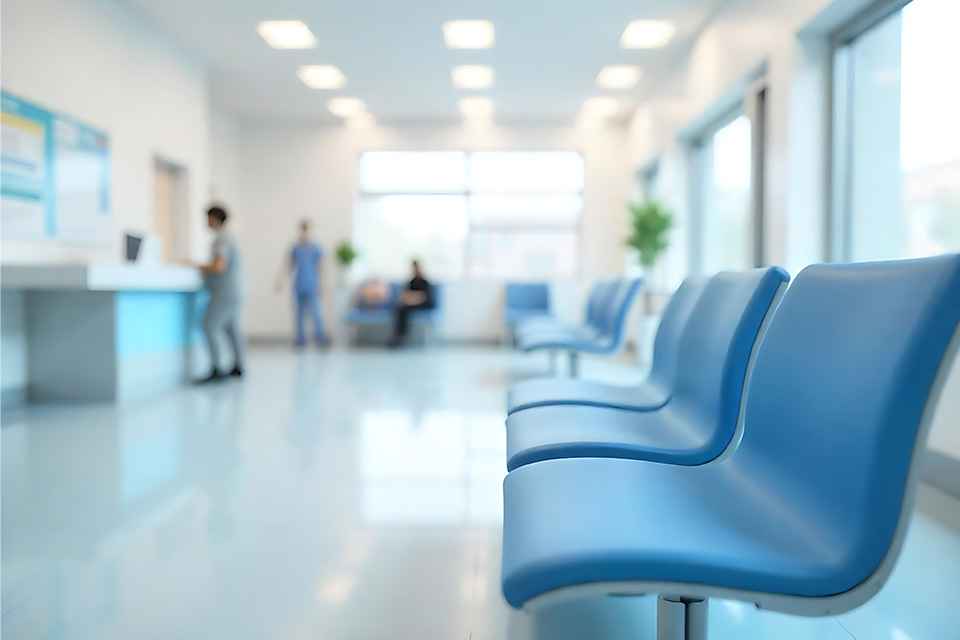 Wartebereich in Ärztezentrum